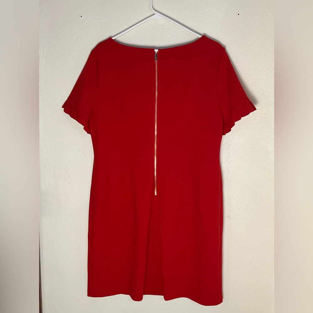 TOMMY HILFIGER Women's Shift Dress with Gold Zipper Women's Size 14 - Picture 3 of 3